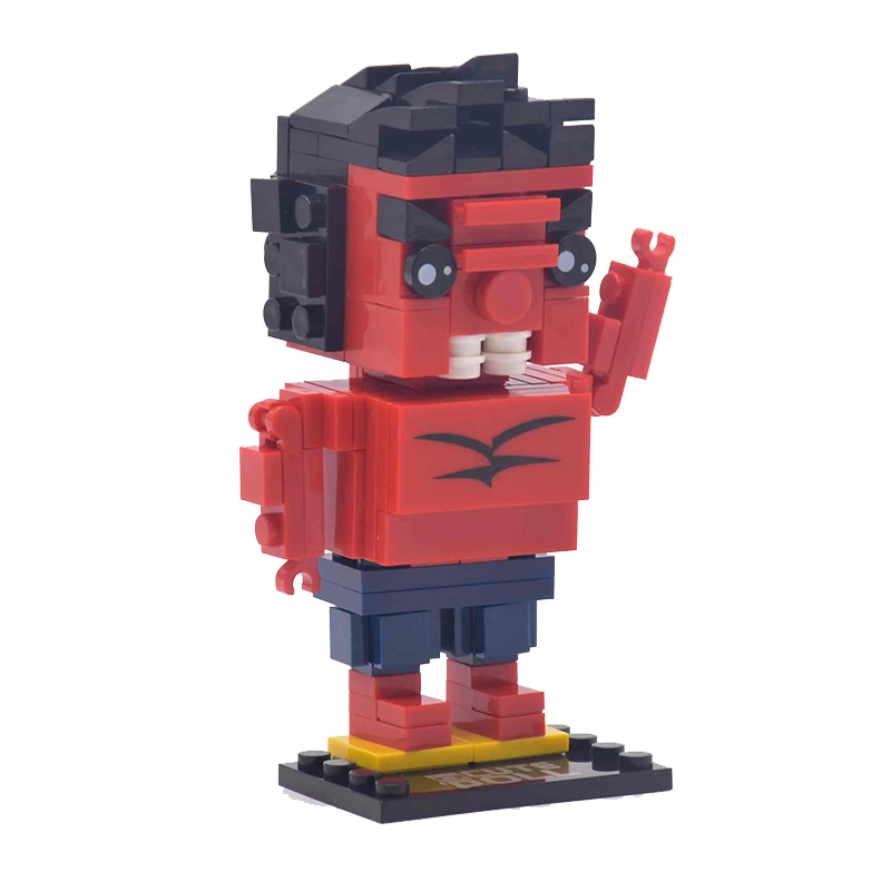 Style 8 Pikachu DC Brickheadz Dragon Ball Z Brick Headz строительные блоки Marvel Бэтмен Человек-паук Локи Джокер Фигурки игрушки - Цвет: Style 8