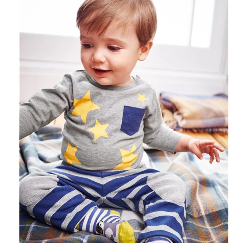 Модная футболка детская одежда с длинными рукавами и карманами для мальчиков