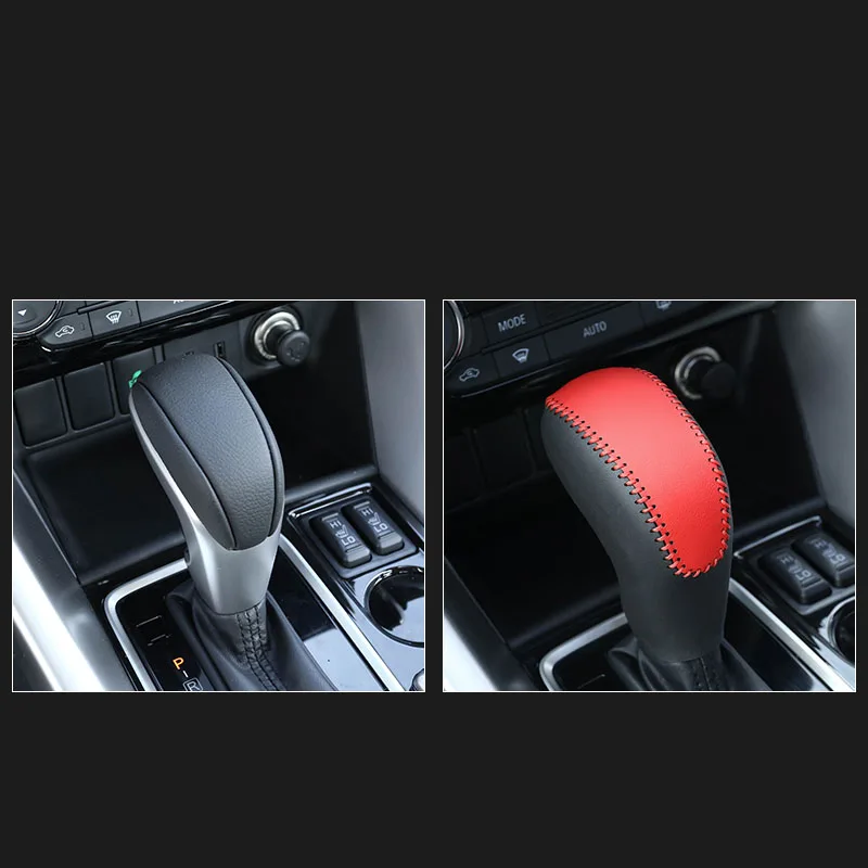 Универсальная ручная кожаная ручка переключения передач рычаг для стайлинга