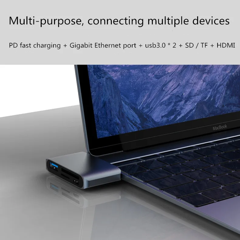Считыватель карт Type c USB 3 0 для SD/TF/Micro Flash адаптер смарт памяти интерфейс C SD