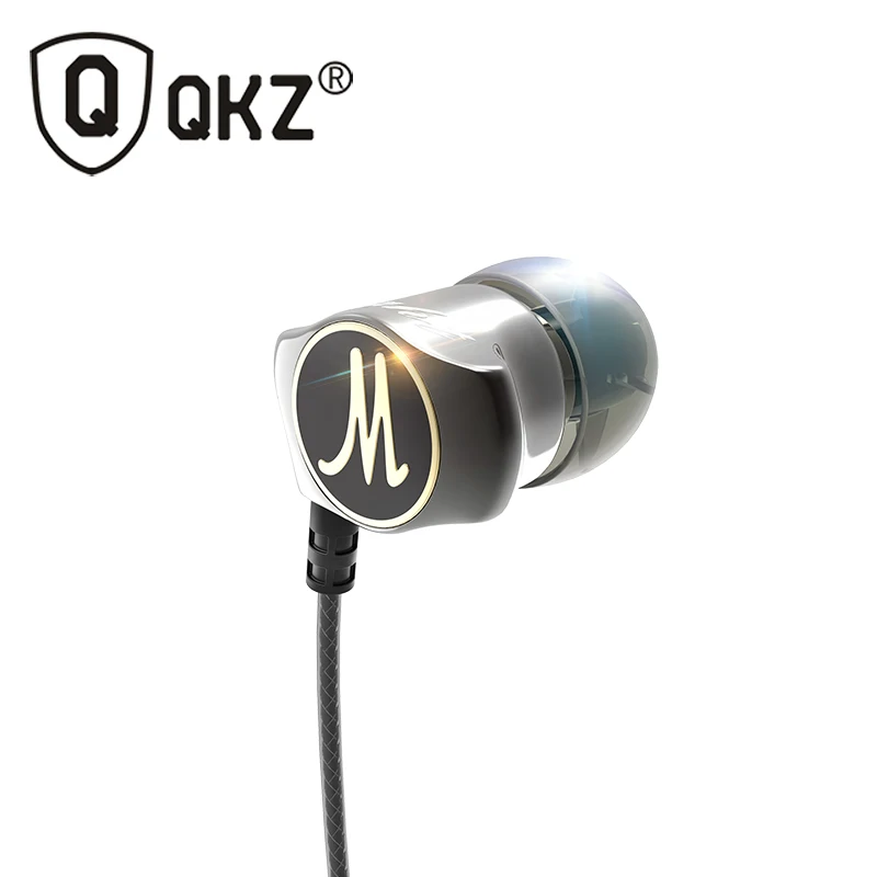 Наушники QKZ X10 из цинкового сплава с шумоподавлением наушники DJ вкладыши HiFi