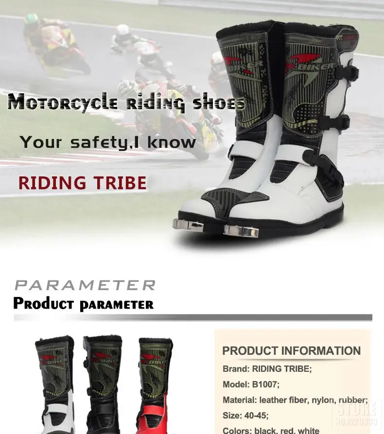 PRO-BIKER/мотоциклетные ботинки; мужские ботинки для верховой езды; гоночные ботинки для мотокросса; мотоциклетные ботинки для езды по бездорожью; Водонепроницаемая Обувь