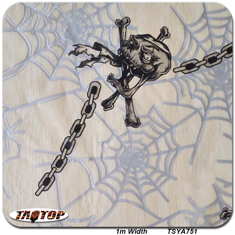 Пленка для переноса печати 1 м TSYA751 10Sq череп гидро печать пленка воды | Автомобили