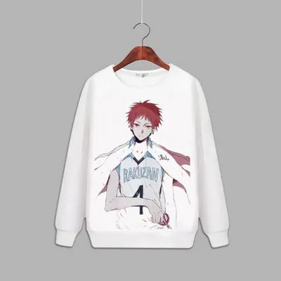 12 Kuroko no Basuke SEIRIN Kuroko Tetsuya аниме печатных толстовка унисекс с длинным рукавом TEIKO член флис топы толстовки для осени - Цвет: 12