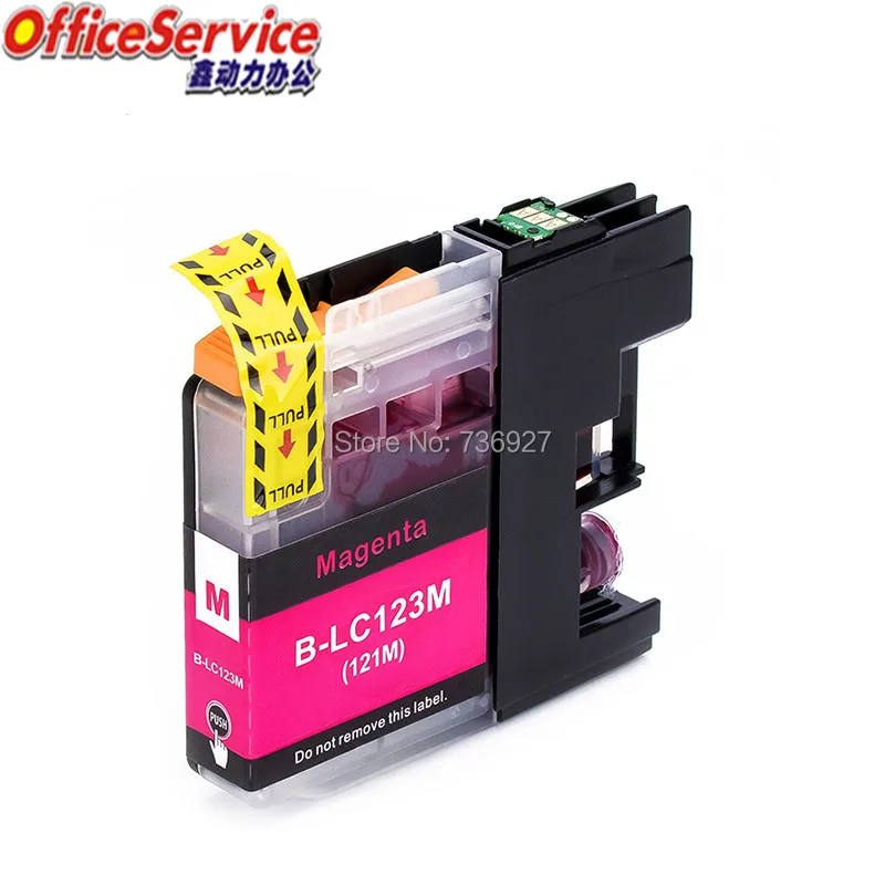 Совместимый картридж с чернилами LC121 LC123 для Brother DCP J552DW J752DW J132W MFC J470DW J650DW струйный
