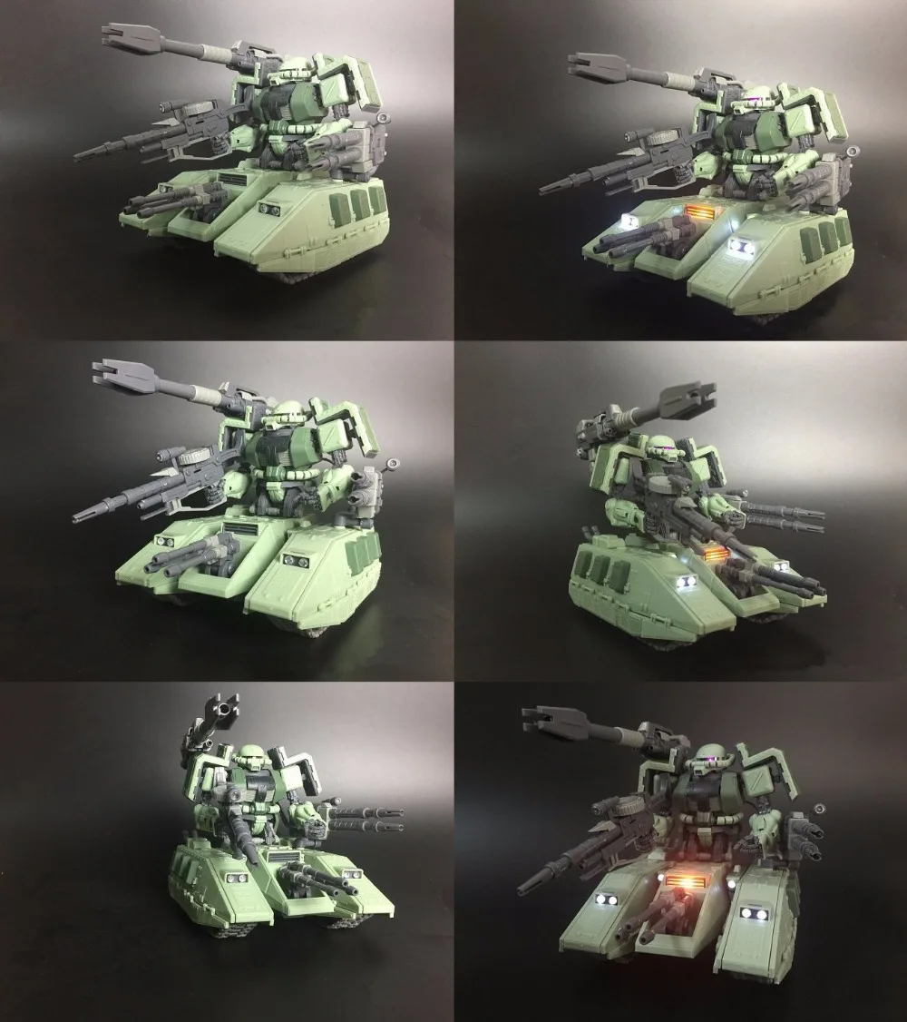 MK Motor King MG 1/100 MS 06V ZAKU TANK Gundam со светодиодной зеленой или Желтой подсветкой|gundam 1/100|mg