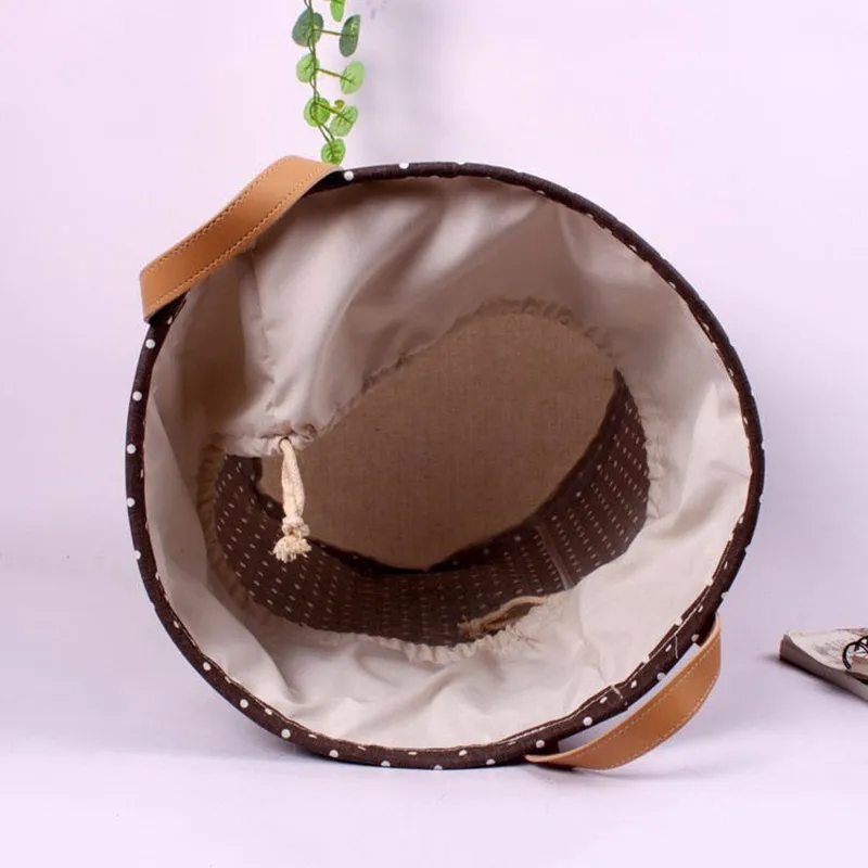 Корзина для хранения на шнурке с крышкой и ручкой органайзер одежды детская