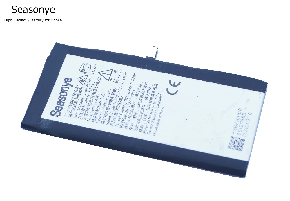 Seasonye 8PCS/LOT New Arrival 3180mAh 3.85VDC Mobile Phone Replacement Li-Polymer Battery fit for nokia HE 333 / HE333 | Мобильные