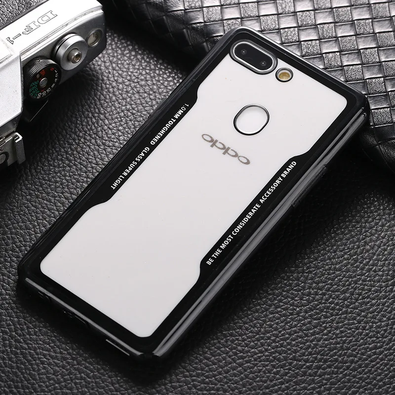 Акриловый силиконовый чехол для OPPO F7 прозрачные чехлы для телефона чехол для OPPO R15 Pro A83 A73 A5 F5 F1 F3 плюс F1S R11S R11 R9S плюс