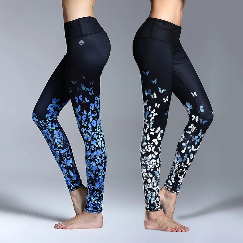 Спортивные штаны тренировочные брюки леггинсы облегающие колготки с принтом