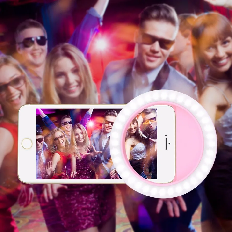 Портативная вспышка для селфи с USB зарядкой светодиодная камера телефона