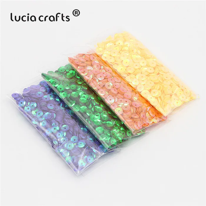 Lucia crafts, 20 г/лот, 5 мм, разные цвета, пластиковые, свободные, с блестками, для дома, вечерние, свадебные, украшения, DIY аксессуары, D0805 - Цвет: Style 3