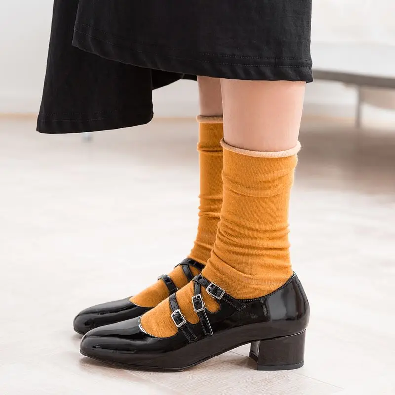 Женские туфли-лодочки из натуральной кожи FITWEE однотонные Клубные Туфли с круглым