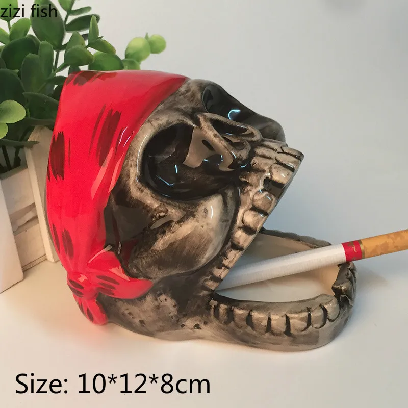 Керамическая пепельница для моделирования черепа креативные пепельницы