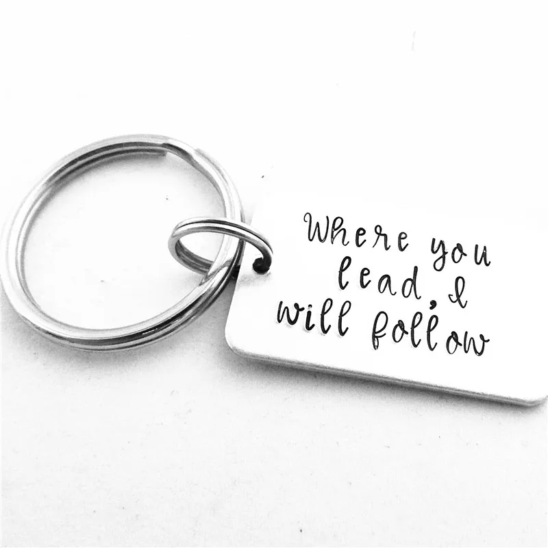 100 шт./лот где вы ведете я следую за поп-культурой брелок для мамы дочери лучшего