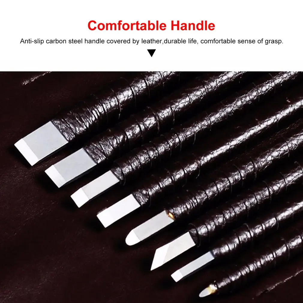 8 шт./компл. набор стамесок лезвия для вырезания деревянного камня гравюра