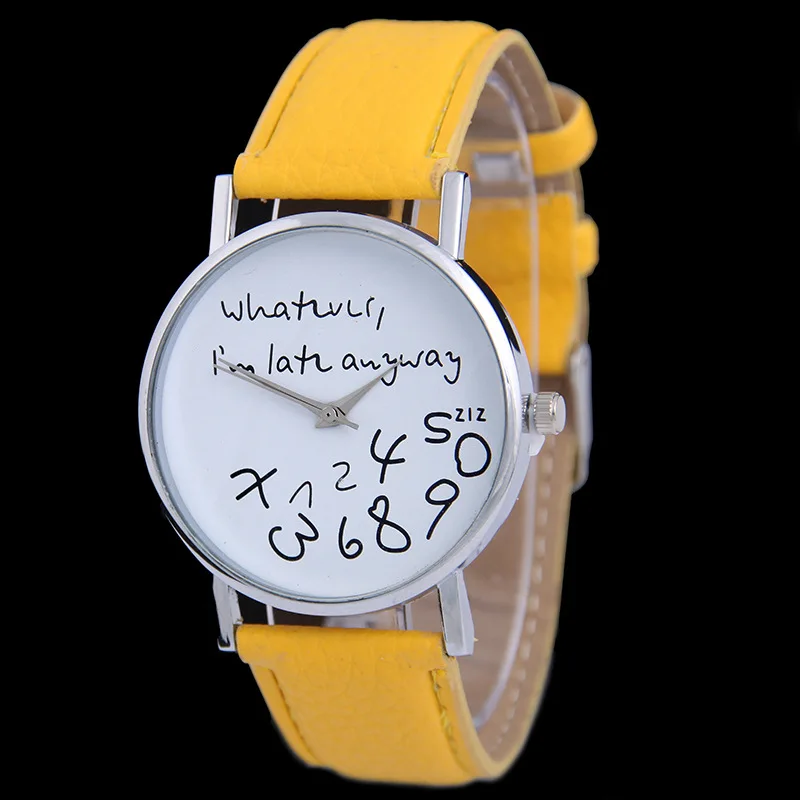 MINHIN кожаный браслет наручные часы ювелирные изделия простой дизайн студенческие