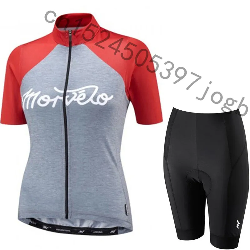 5 Morvelo для женщин короткий рукав Велоспорт Джерси Pro велосипед Костюмы Шорты для рубашка комплект MTB велосипедный спорт одежда ropa ciclismo 9D Гел - Цвет: 5
