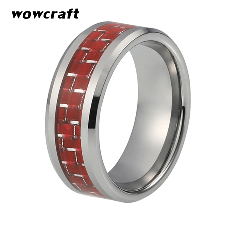 Вольфрамовые обручальные кольца для мужчин женщин полировка блестящие