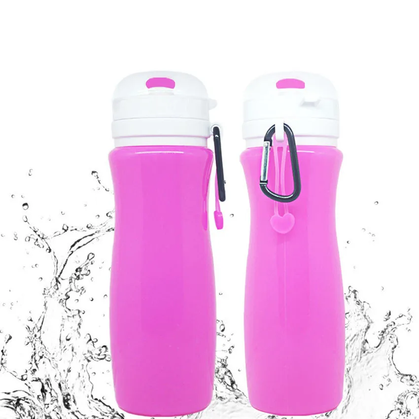 Складная Силиконовая бутылка для воды 500 мл | Дом и сад