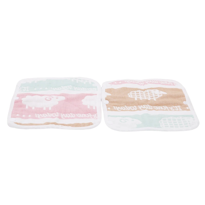 

2pcs/Set Baby Bibs Cartoon Print Infant Bibs Toddler Burp Cloth Outdoor Carrier Cotton Towel Burp Cloth Saliva baby bib Hot Sale