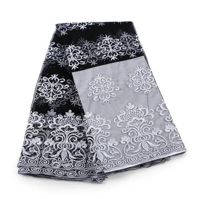 Нигерийская тюлевая кружевная ткань быстрая доставка африканская для свадьбы