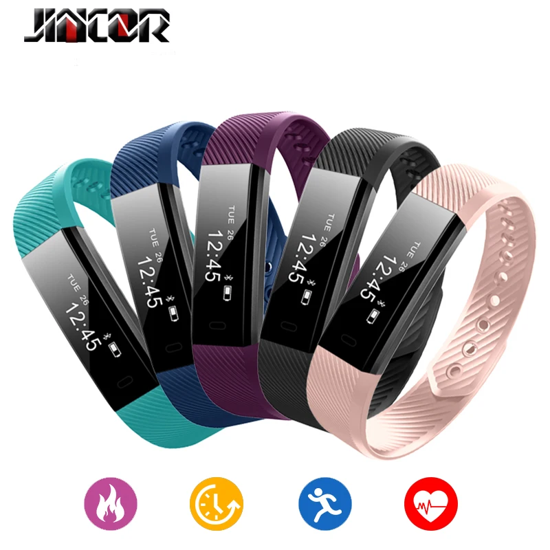 Новый id115 HR умный Браслет Heart Rate Мониторы Фитнес трекер SmartBand для iOS телефона Android |
