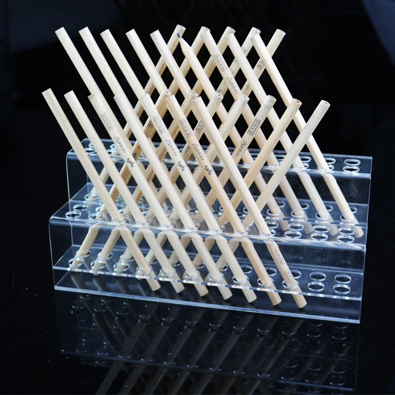 Прозрачный акриловый Органайзер для макияжа держатель кистей карандашей бровей