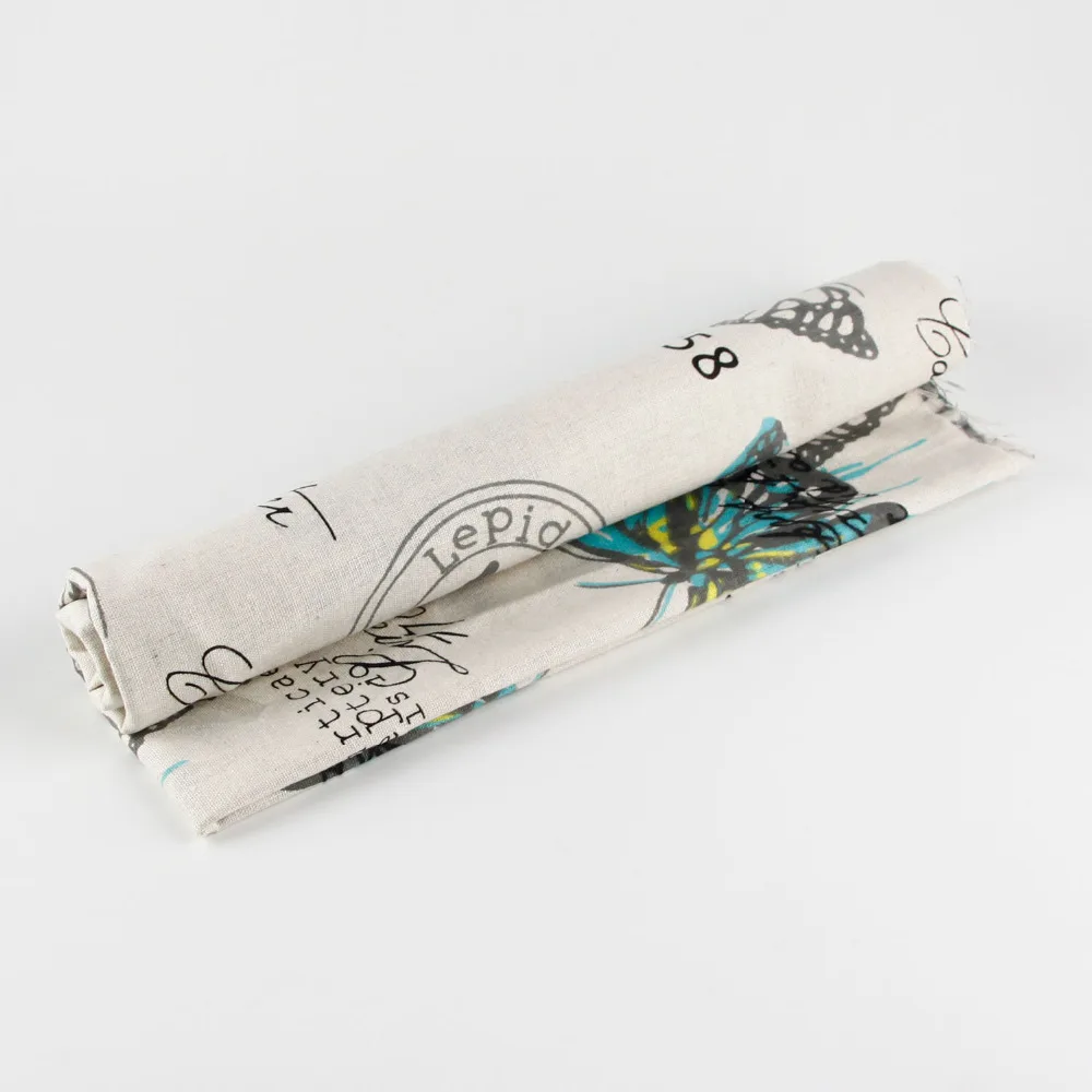 150 см х половина метра DIY ручная печать бабочки Лоскутная хлопковая скатерть из