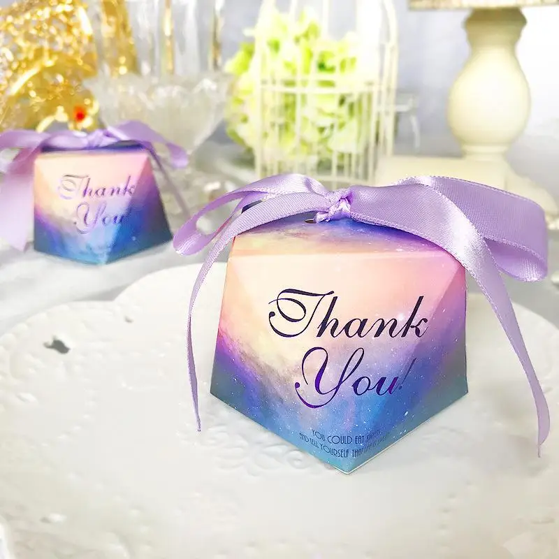 30 шт Звездные свадебные коробки с лентами бисквитный подарок Свадебная