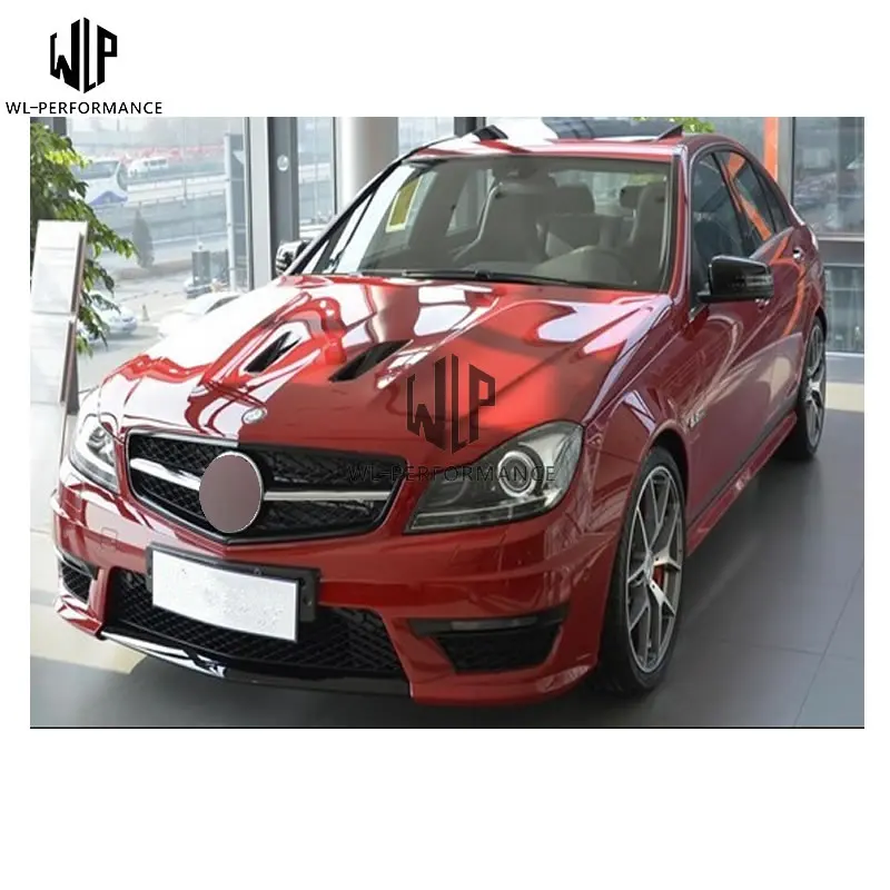 C Класс углеродного волокна Защитная крышка для капота двигателя с комплектом