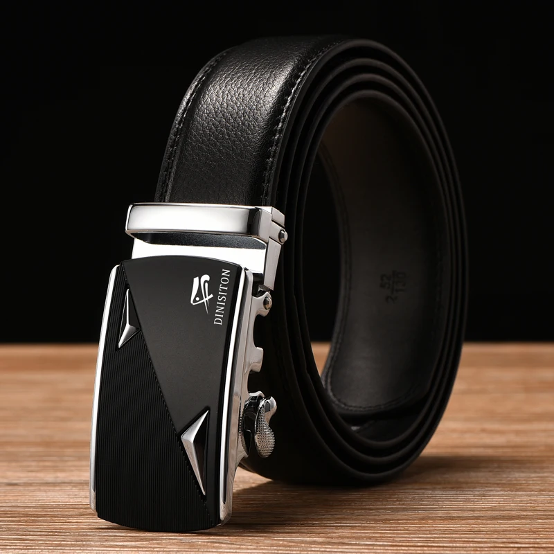 Ремень DINISITON мужской из натуральной кожи с автоматической пряжкой | Аксессуары