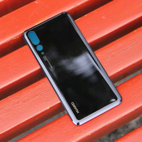 Black Оригинальная стеклянная задняя крышка для huawei, задняя крышка для huawei P20 Pro, задняя крышка для задней двери, Защитная крышка для телефона, чехлы - Цвет: Black
