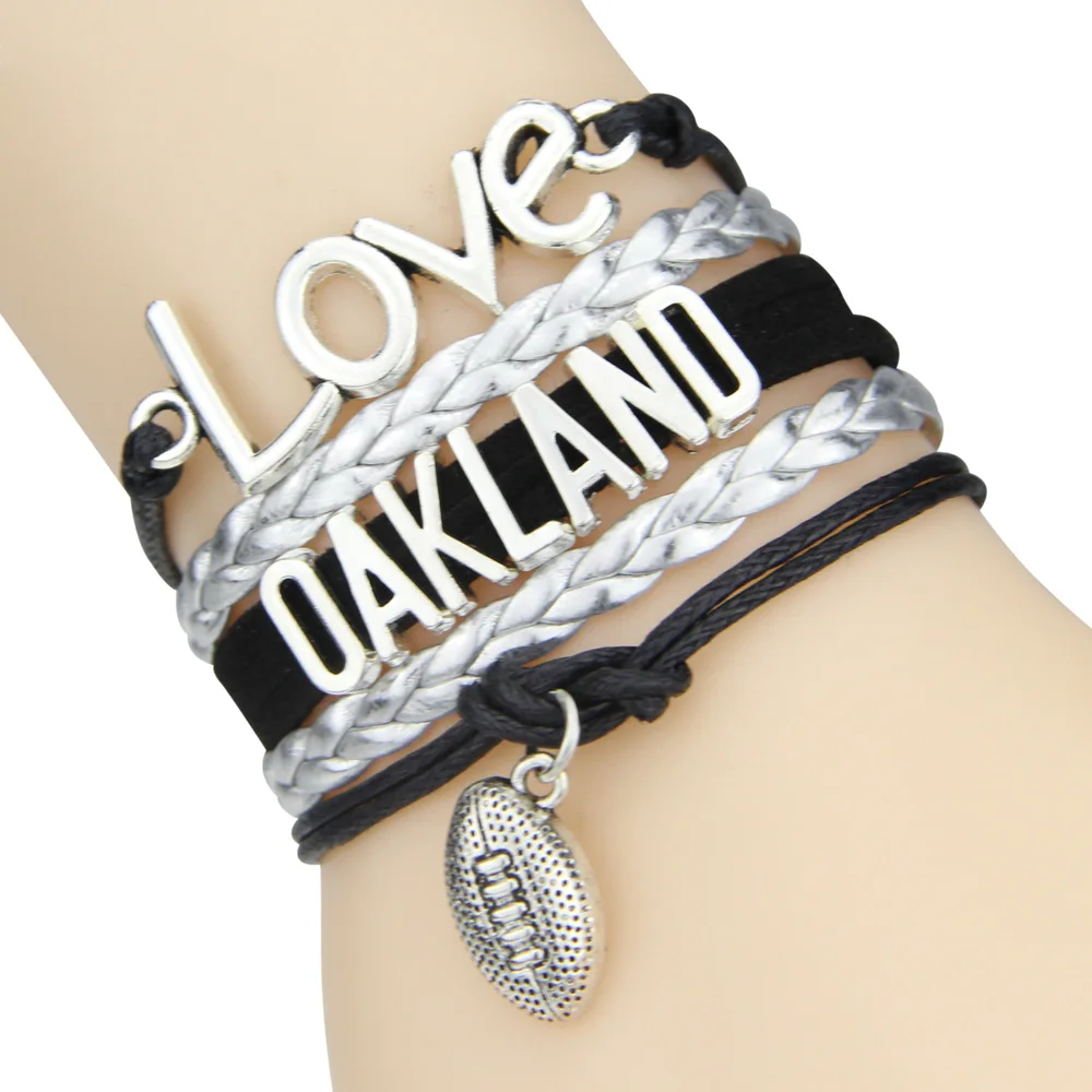 Браслет цепочка Big Love OAKLAND Ball черный серебряный шнур Прямая поставка Shopify|chain