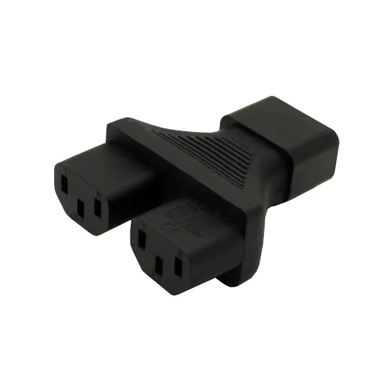 IEC 320 C14 штекер 2xC13 Женский Y spliter адаптер C14 на два C13, IEC 320 C14 на два C13