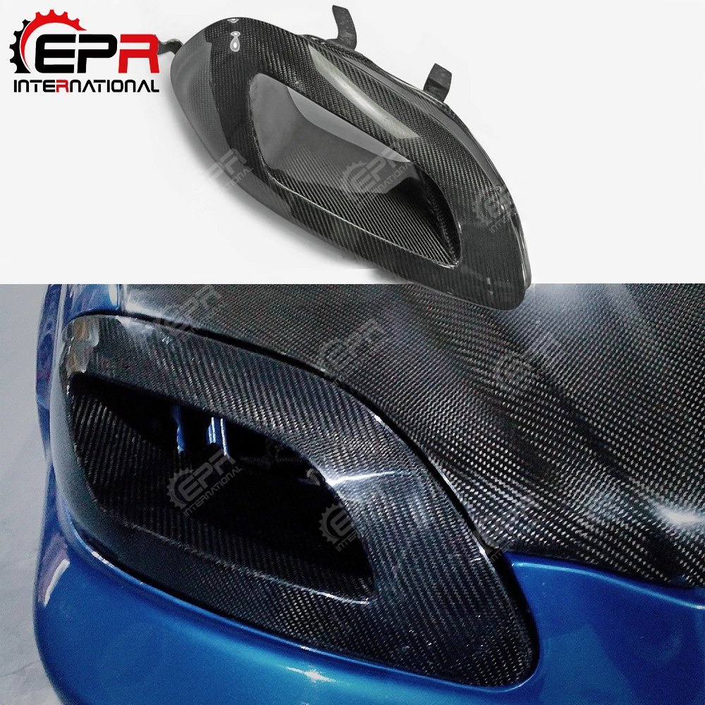 Комплект из углеродного волокна для фар Honda Civic EK9 96-98 воздуховод с глянцевой