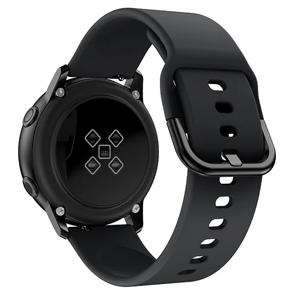 Силиконовый спортивный ремешок для Galaxy watch, активный смарт-ремешок для Samsung Galaxy 42 мм, сменный ремешок - Цвет ремешка: Black