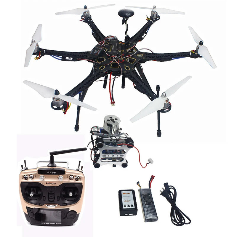 Таро HMF S550 F550 гексакоптер обновления комплект RTF 920KV бесщеточный мотор APM 2,8 игровые джойстики gps пропеллеры Gimbal AT9S RC