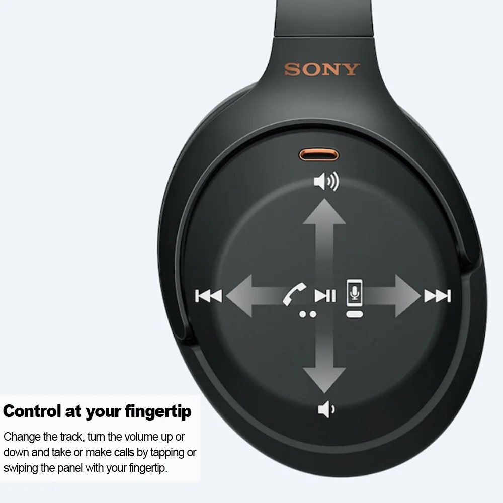 Беспроводные bluetooth-наушники SONY WH-1000XM3, гарнитура с функцией шумоподавления NFC, сенсорная панель, громкая связь