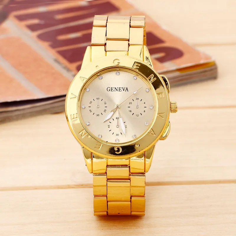 Часы otoky женские часы Geneva Reloj Mujer Montre Femme кварцевые мужские наручные из нержавеющей