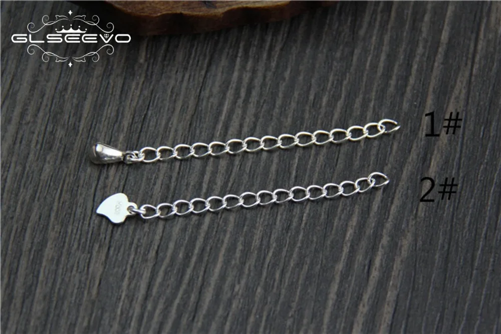 10 шт 925 стерлингового серебра Удлиняющая цепь DIY браслет ожерелье с пряжкой