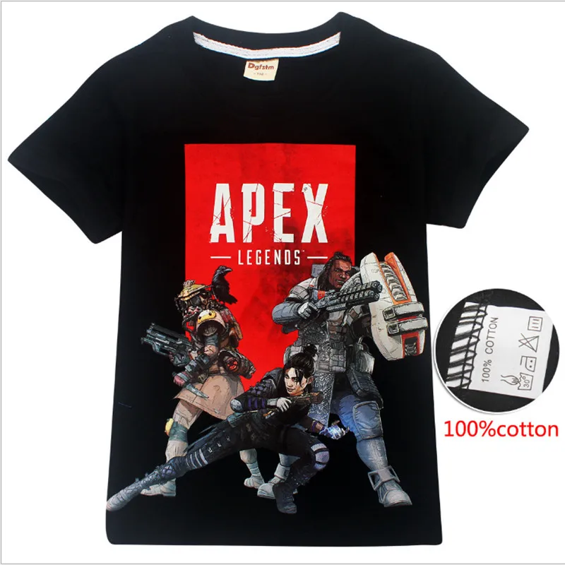 Apex Legends game/футболка для мальчиков футболки с короткими рукавами детские принтом