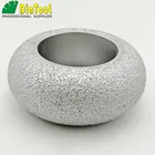 DIATOOL 75mmx30MM Vacuum Brazed Diamond Convex Grinding Wheel Used Dry or Wet Diamond Discs