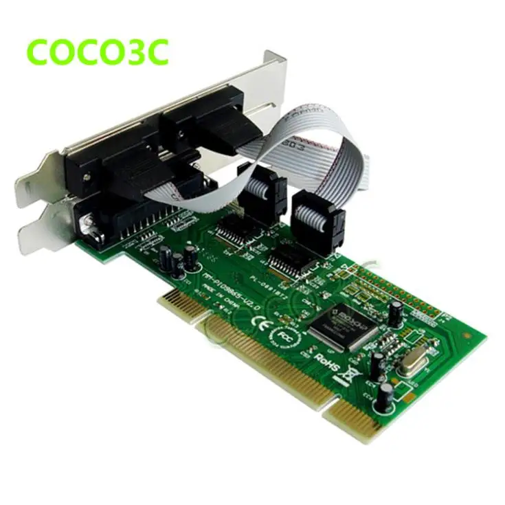 Комбинированный 2 серийный + 1 параллельный контроллер IEEE 1284 PCI плата PCI-RS-232 com