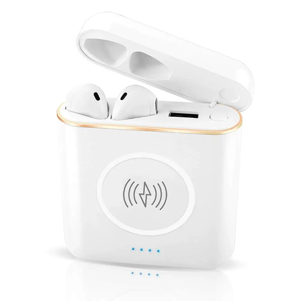 HBUDS XT6 TWS 3 in 1 Multifunction Bluetooth wireless headset +wireless charge+ 5200mAH wired charge powerbank for I7S I8X I9S |
