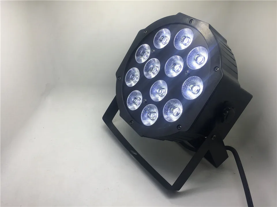 CREE RGBWA UV 12x18 Вт светодиодный плоский светильник SlimPar Quad Luce 6в1 светодиодный DJ сценический светильник dmx luce della lampada 6/10 channes