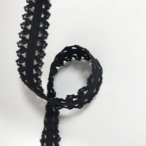 20mm black 5mts Горячее предложение! Распродажа! 5 метров 1,2 см до 4 см ширина черные аксессуары для одежды кружевной материал эластичный шитье кружева отделка ленты ожерелье - Цвет: 20mm black 5mts