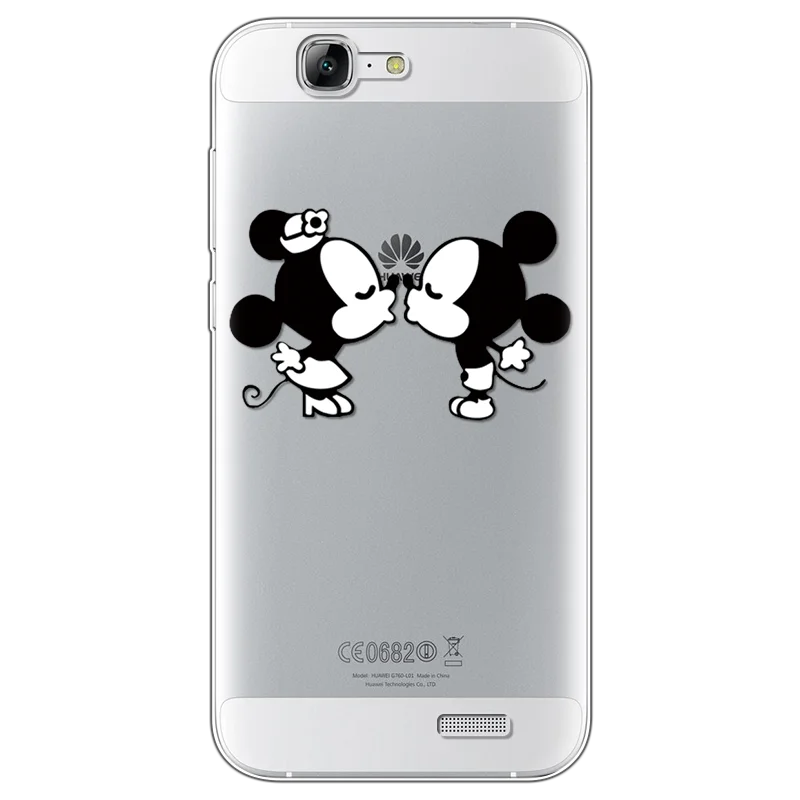 minimiqi Мультяшный милый ТПУ защитный чехол для Coque huawei G7 прозрачный для huawei Ascend G7 C199 5,5 дюймов чехол задняя крышка с рисунком - Цвет: minimiqi