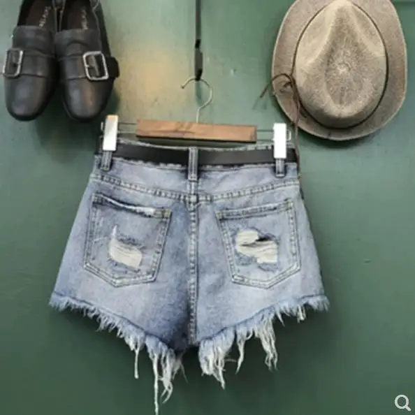 2019 летние новые модные сексуальные шорты с высокой талией женские синие черные