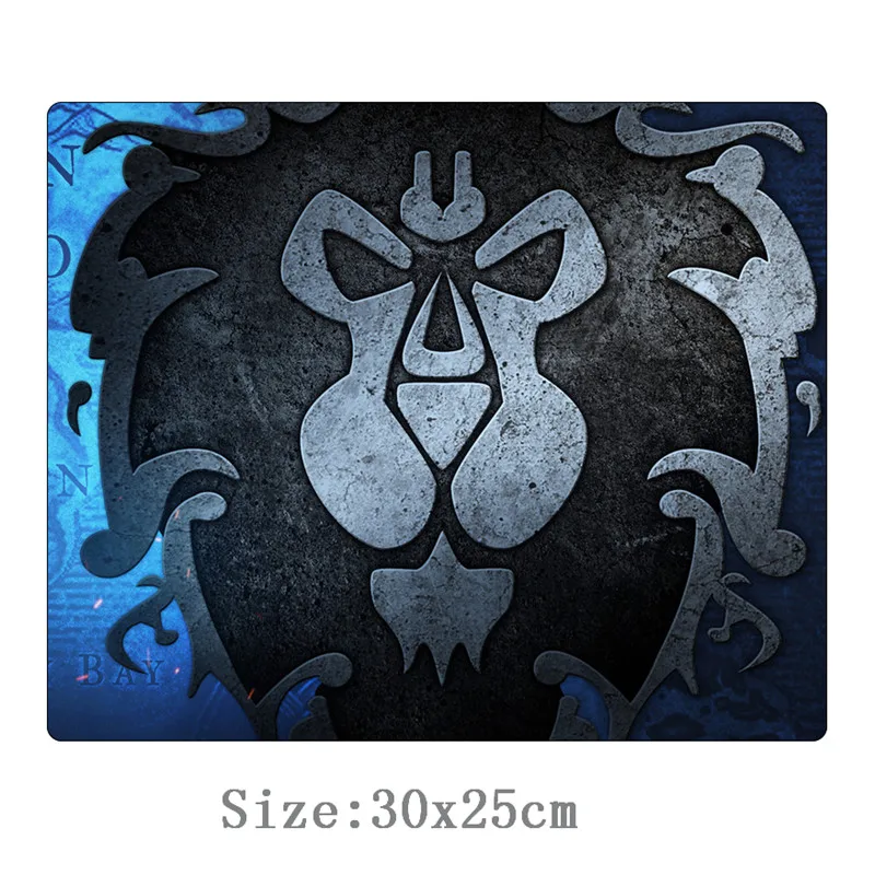 Alliance orde 30x25 см Коврик для мыши Wow warcraft фиксирующий край игровой коврик для мыши геймер маленький размер прочный резиновый коврик для ноутбука - Цвет: 4